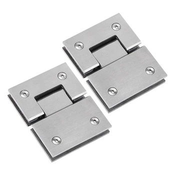 

2 Pcs Stainless Steel Door Clamp Durable 180 Degree Glass Clip Door Fittings Door Clamp Bracket Frameless Shower