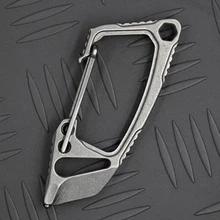 Stainless Steel Buckles Key Ring Multi-function Outdoor Tool Keychain Multi Buckle