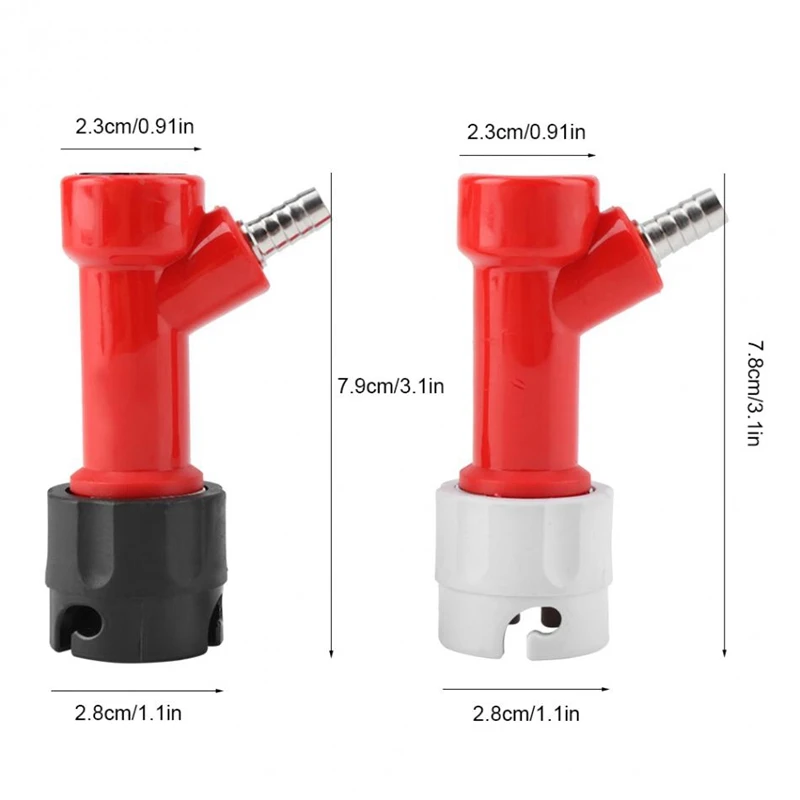 2PCS 1/4 Tall Pin Lock Corny Keg Home Brewing Connector Coupler Set Home Brew Beer Kegs Dispenser