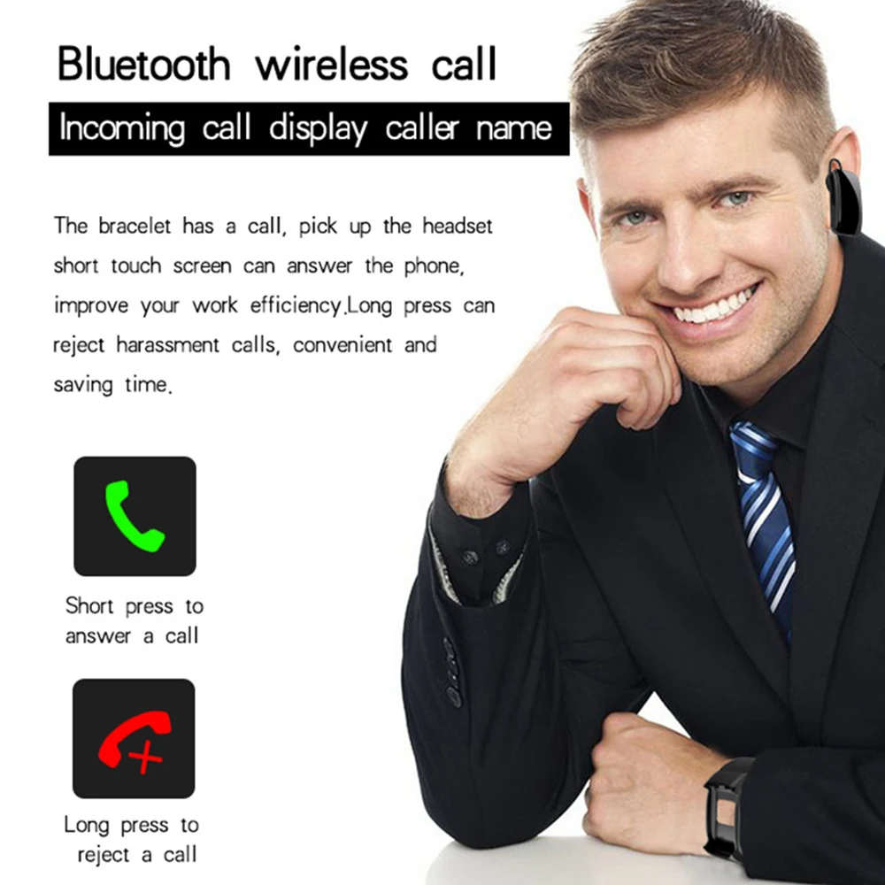 B31 умный Браслет talk браслет трекер активности может отклонить ответ на вызов bluetooth гарнитура для Huwei band b2 ios phone vs xiomi