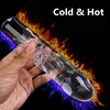 Medical-Grade Crystal Glass Huge Dildo Transparent Hollow Add Hot Ice Water Anal Butt Plug Super Smooth Massage Stick for Women 1