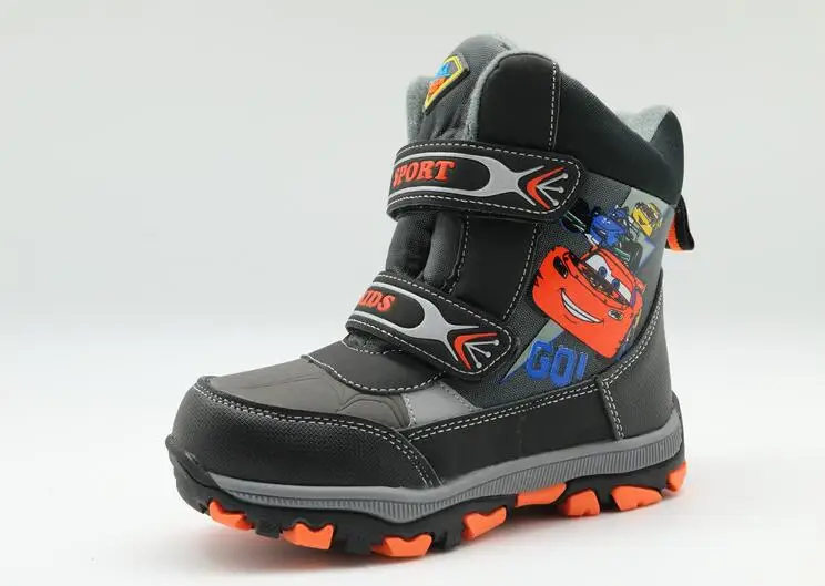 

wallvell Export to Russian boy snow boots cartoon warm boy snow boots boots 60% real wool +40% velvet belt slip just caught