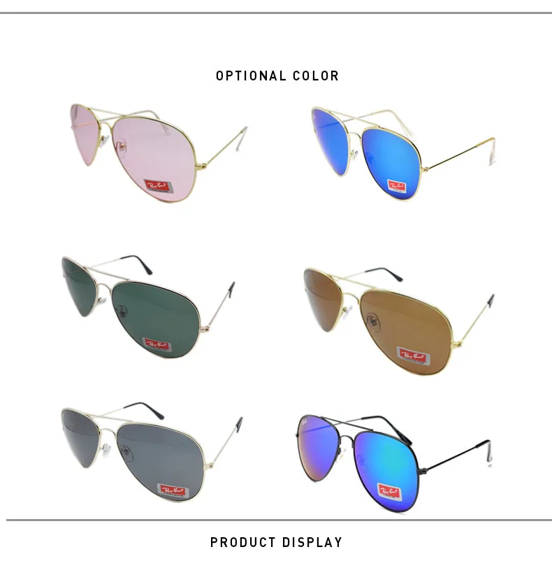 RayBan мужские/женские солнцезащитные очки унисекс RB3026 Авиатор поляризационные Ретро удобные с защитой от ультрафиолета 3026 походные очки