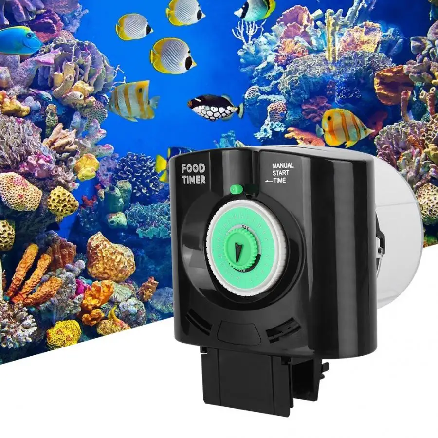 Автоматический Питатель для рыб, автоматический таймер, кормушка для рыб, дозатор для кормления, без батареи, для домашнего аквариума, питание