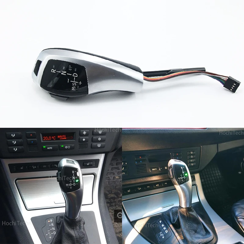 Pomo De 6 Cambios Marcha Coche Compatible Con Bmw Negro - AliExpress