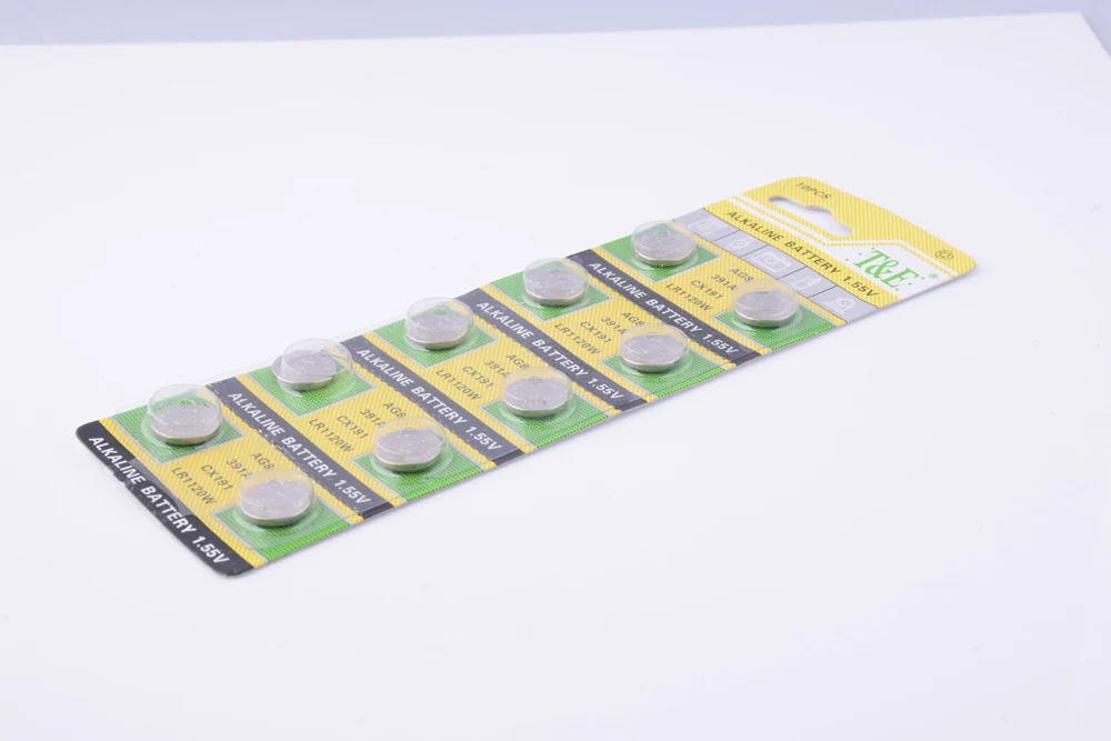 YCDC 20 шт. 1,55 в AG8 Кнопочная батарея 191 LR55 LR1120 391 SR1120 щелочные батарейки LR1120W CX191 для часов, игрушки на дистанционном управлении
