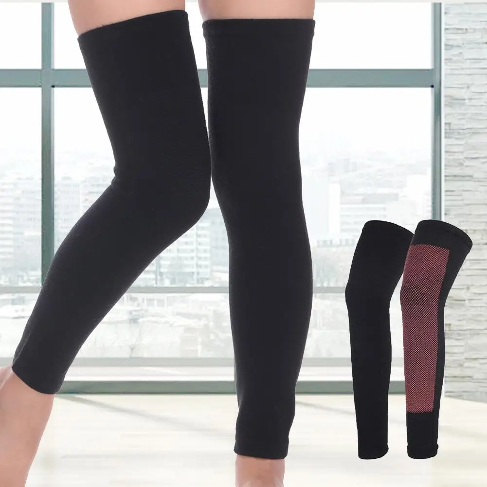 2Pcs Winter sports lengthen knee pad elastic stripe Self-Heating Arthritis Warm Thermal Knee Brace Leg Sleeve Warm Protector
