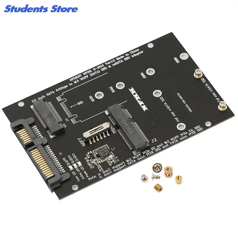 M.2 NGFF MSATA SSD-SATA 3.0 어댑터 2 in 1 변환기 카드 (PC 노트북 용)