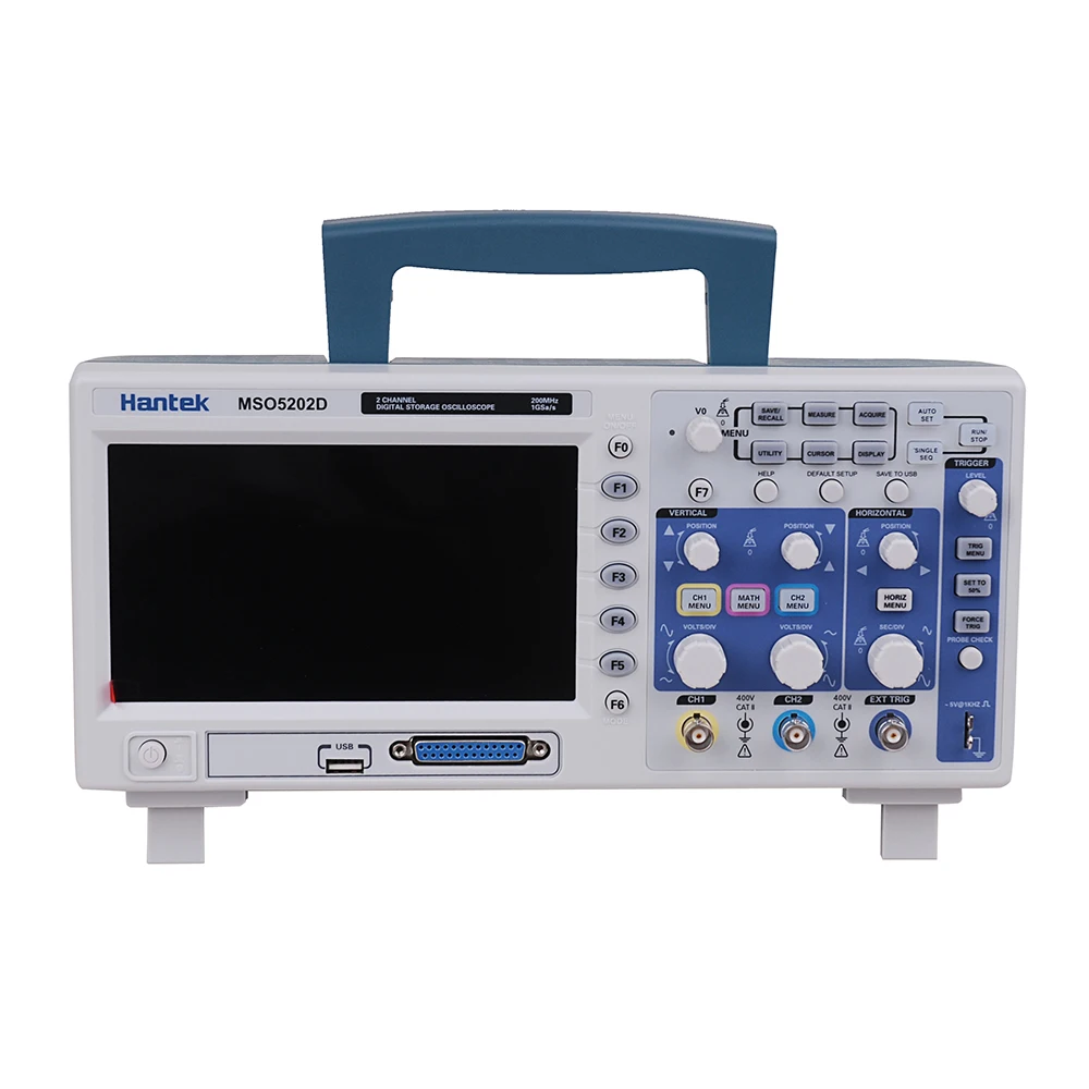Hantek MSO5202D 3-в-1 200 МГц 2CH 1GSa/s осциллограф+ 16CH логический анализатор+ темно памяти портативный цифровой запоминающий осциллограф