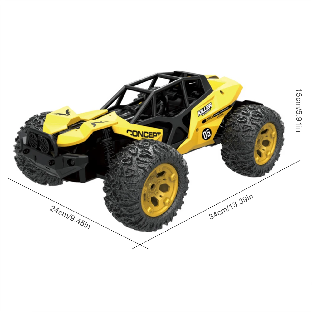 1:12 2WD RC Cars 2.4G Remote Control Bigfoot Car Toys Buggy High Speed 25KM/H Off-Road Vehicle Toys for Children Kids Best Gifts
