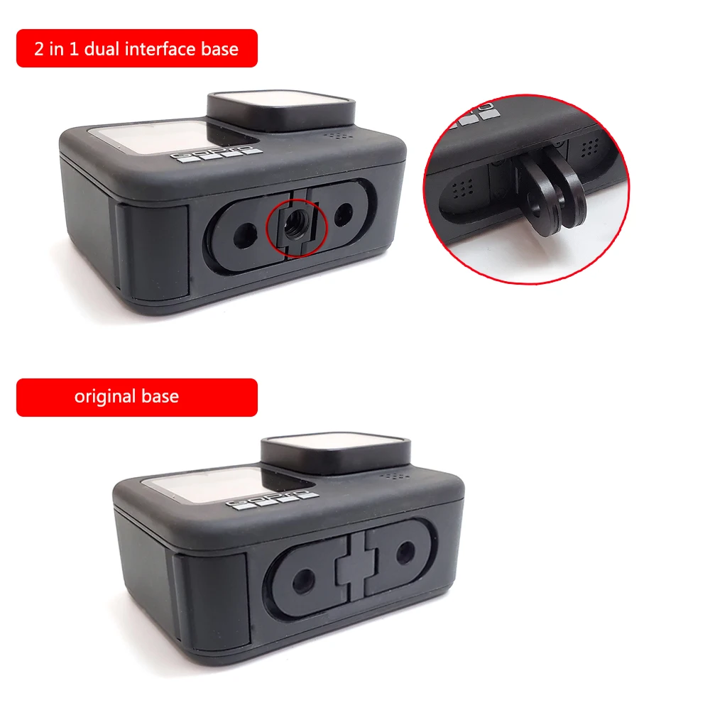 Suporte Adaptador para Câmera Gopro Peça de Reposição com Tripé e Parafuso de de Alumínio com Base Metálica para Gopro Hero Hero Max - Image 5