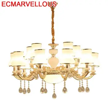 

Para Sala Jantar Lampara De Techo Colgante Moderna Crystal Lampen Modern Loft Hanging Lamp Suspension Luminaire Pendant Light