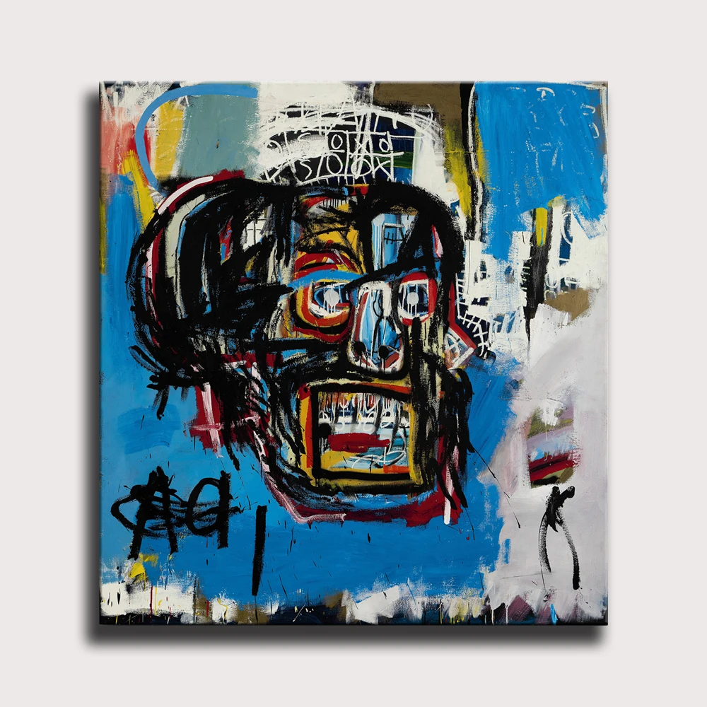 Jean Michel Untitled graffiti Canvas Oil Painting Modern Wall Art Pictures Canvas Print For Living Room HD Home Decor Poster