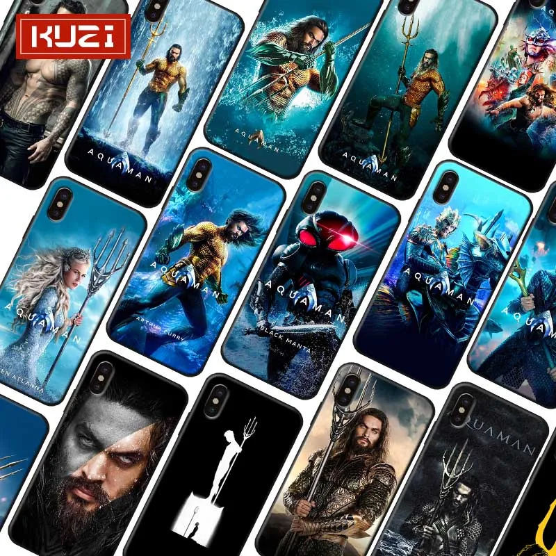 Телефон чехол для iPhone 7 XR X 6S 8 XS MAX 6 plus SE 5s Мягкий силиконовый комиксы фильм Aquaman |