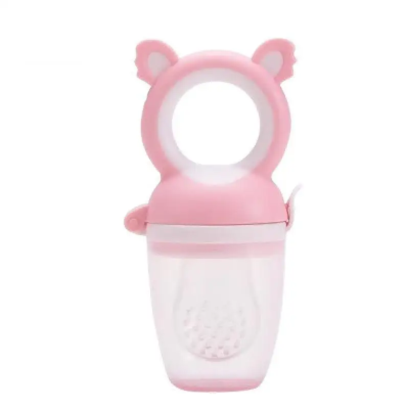 pink 1 Детская бутылочка для кормления фруктов, овощей, музыкальная добавка для новорожденных, пищевая добавка для укуса, сока, детское Nimbler, соска для фруктов, портативная - Цвет: pink 1