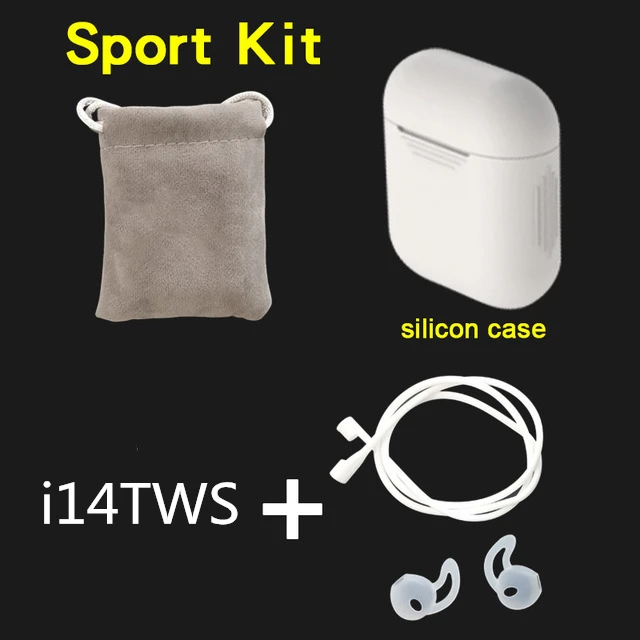 I14 TWS беспроводные наушники Hifi Bluetooth 5,0 наушники, гарнитура для видеоигр шумоподавление Гарнитура наушники с Micr pk i30tws для телефона - Цвет: i14 with White Case