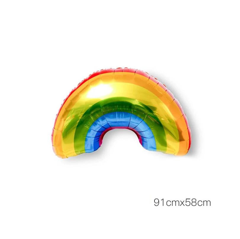 Rainbow bridge Фольгированный гелиевый Радужный воздушный шар в форме юбилея, для детского шоу, для дня рождения, для украшения, воздушные шары радуги, globos, фотобудка, детская игрушка - Цвет: Rainbow bridge