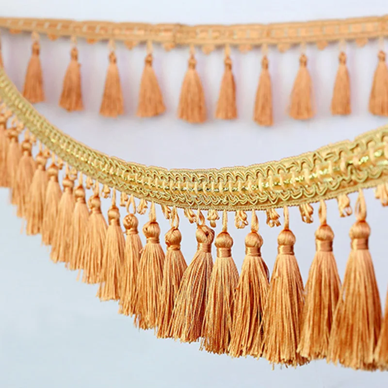 5 Meter Curtain Sewing Tassel Fringe Trim Braided Lace Trimming Home Funiture Upholstery Ribbon Decor Accessory