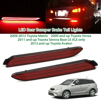 

2Pcs LED Rear Bumper Reflector Driving Brake Light Fit for Toyota Sienna Venza