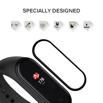 

1pcs Protective Tempered Film For Xiaomi Mi Band 4 Smart Wristband Bracelet Full Cover Screen Protector 3D Hydrogel Film Glass