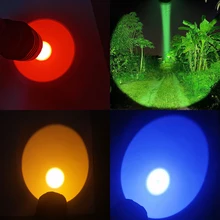 Linterna Convoy C8 + con verde amarillo azul blanco rojo de luz Led Linterna 18650 Linterna EDC Camping caza pesca luz de Flash