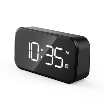 

USB LED Mirror Alarm Clock Digital Touch Clock LED Lamp Snooze Time Night Mode Smart adjustable light levels Home Decoration