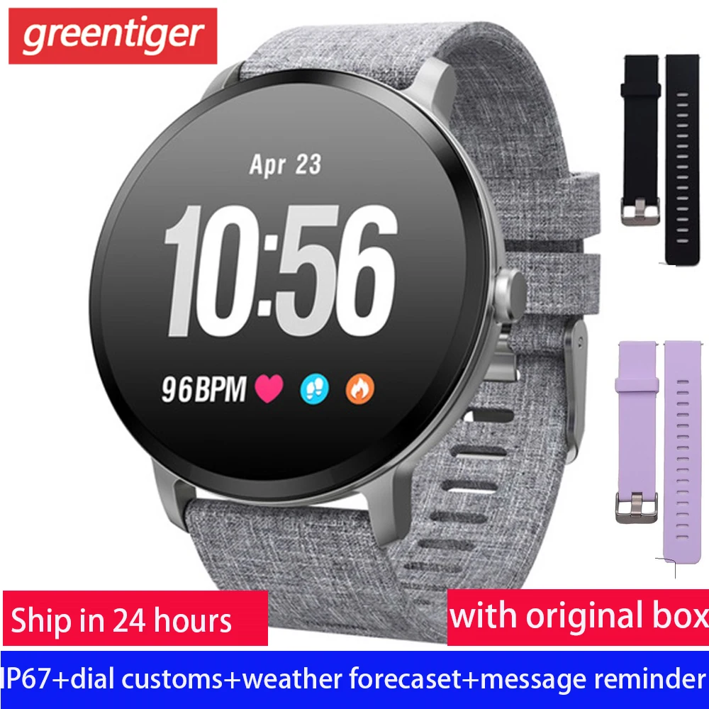 V11 Смарт часы для мужчин reloj inteligente фитнес трекер монитор сердечного ритма IP67