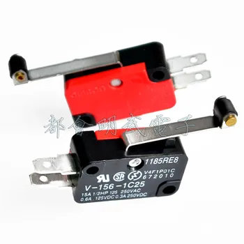 

10 Pcs Roller Lever Arm SPDT NO/NC Momentary Micro Switches V-156-1C25