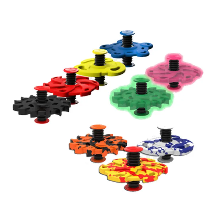 Fingertip Elastic Bounce Spring Gyro Finger Interval Decompression Toy Relieves Stress Office Party Game Gifts For Children