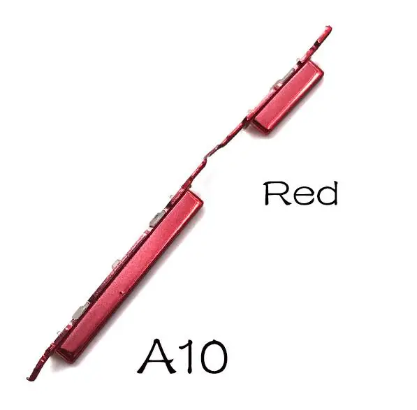 Для samsung A10 A105F A20 A205F A30 A305F A40 A405 A50 A750 Мощность Кнопка регулировки громкости ключ - Цвет: A10 Red