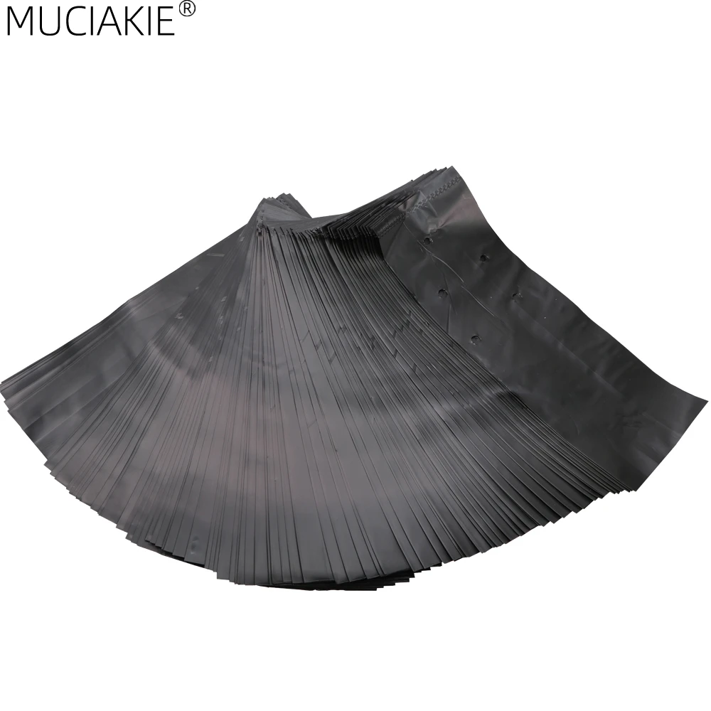MUCIAKIE PE Plastic Nursery Black Grow Bags Breathable Environmental Permeable Seedling Cultivation Transplanting Pots Anti-UV 4