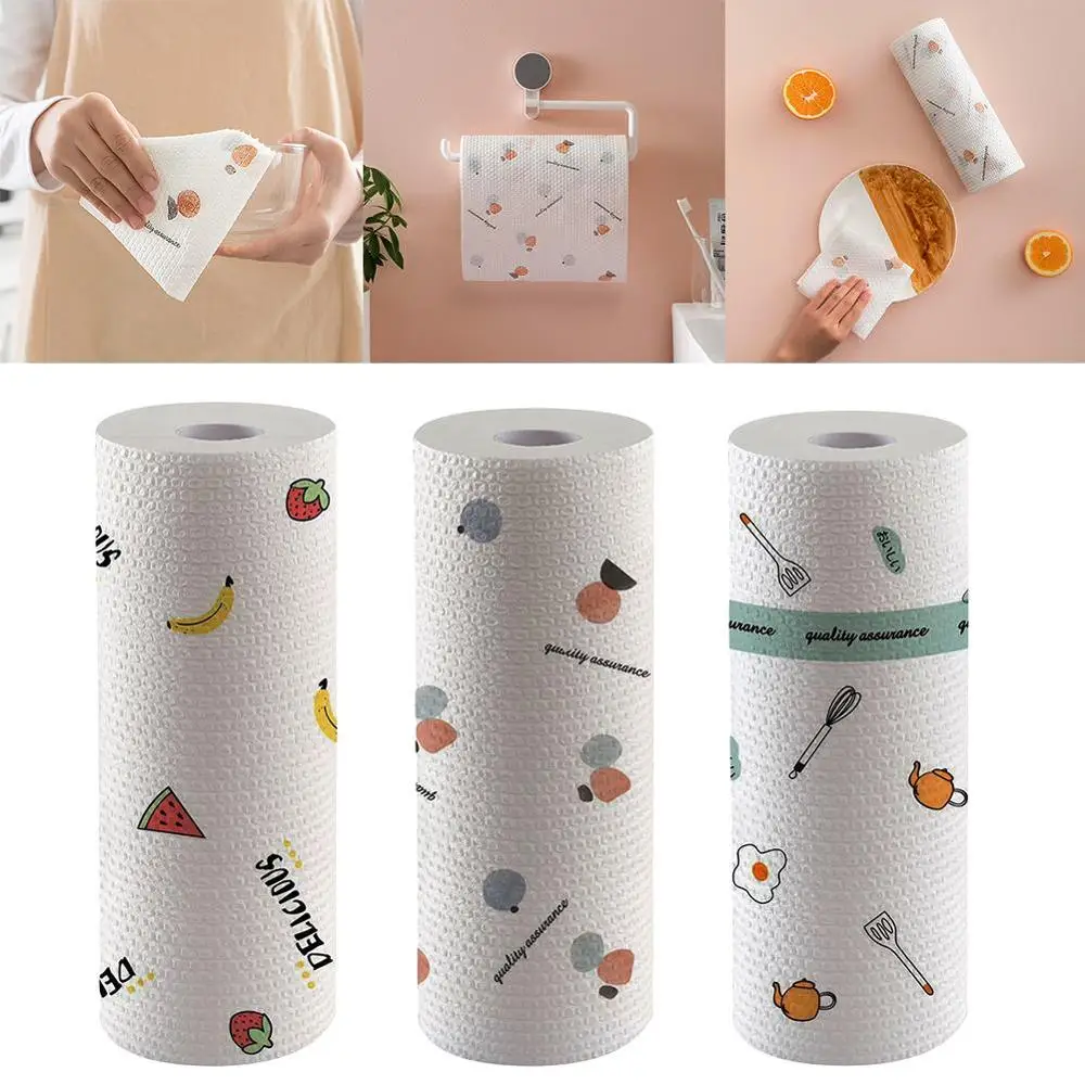 50PCS Household Super Absorbent dishcloth Non Woven Kitchen Towel Dishcloths Washing Cleaning Rags For Dish | Дом и сад