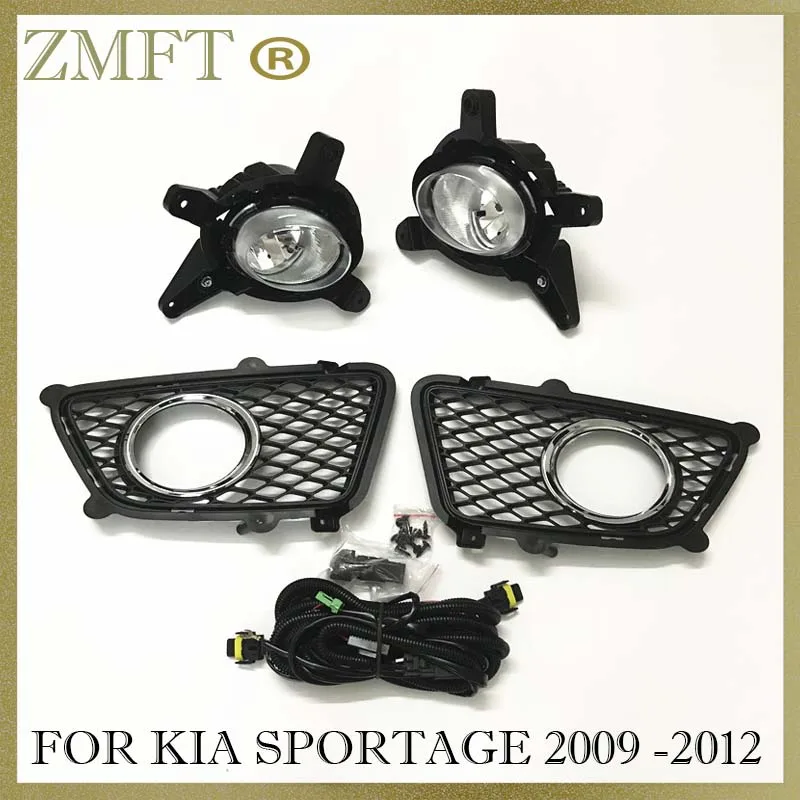 

Комплект противотумансветильник на передний бампер автомобиля для KIA Sportage 2008 2009 2010 12 В Комплект галогенных ламп с жгутом проводов