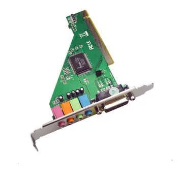 

Chipset Stereo Sound PCI Port Audio Card Supports 2/4CH and DLS with Driver CD for Desktop PC Computer High Quality