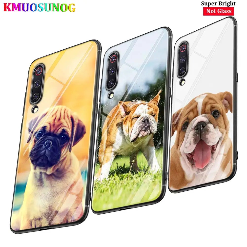 

Black Cover French Bulldogs for Xiaomi Mi A1 A2 A3 5X 6X 6 8 9 Lite CC9 F1 9T 9TPro Play Glossy Phone Case