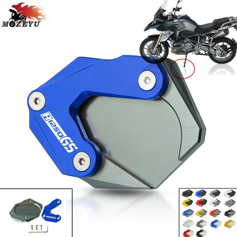 

R1250GS 2018 2019 CNC Aluminum Accessories Side Stand Extension Pad Enlarger Plate Kickstand For BMW R1250GS 2018 2019 r1250gs