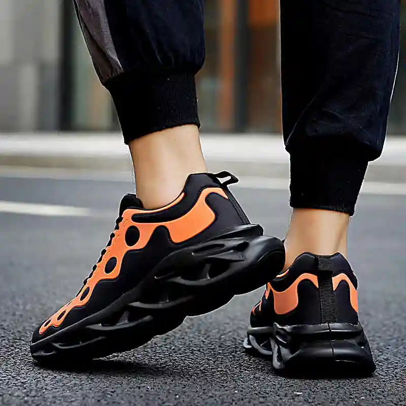 レースアップメンズ靴男性ライト夏低トップスニーカー男性大サイズフラット運動靴メンズスポーツ靴エンターテイメント5e ランニングシューズ Aliexpress