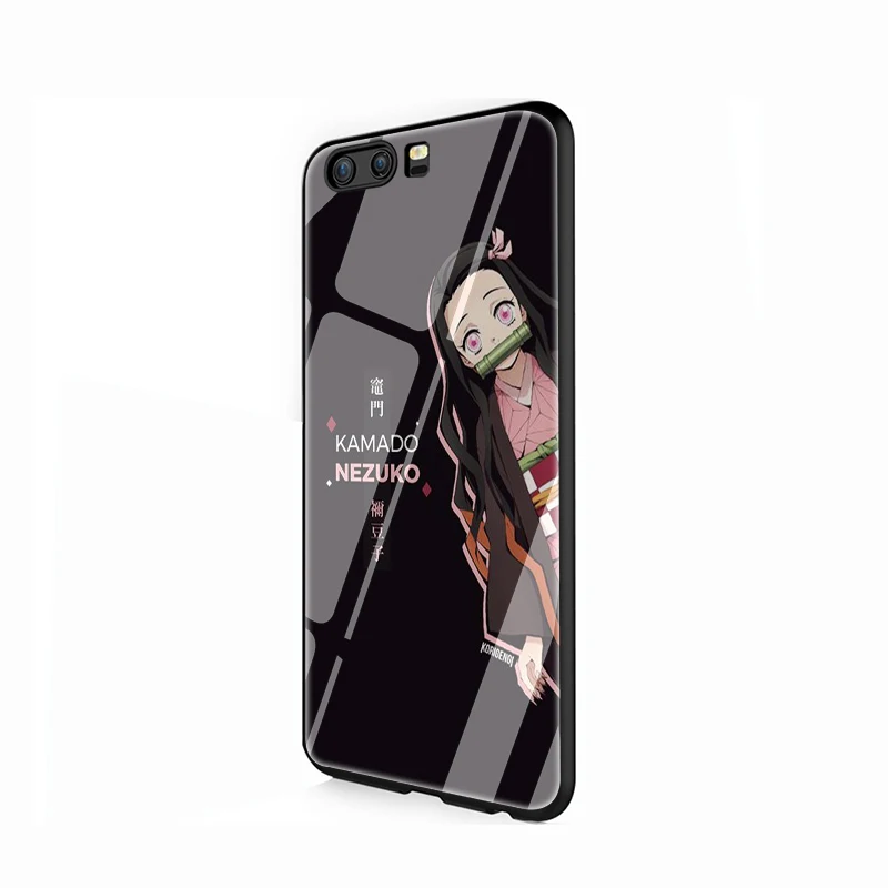 G4 EWAU аниме Kimetsu no Yaiba закаленное стекло телефон чехол для Huawei P10 P20 P30 mate 20 Lite pro P Smart Y6 Y9 Honor 8X9 10 - Цвет: G4