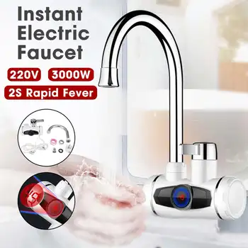 

3000W Electric Kitchen Water Heater Tap Instant Hot Water Faucet Heater Cold Heating Faucet Tankless Instantaneous Water Heater