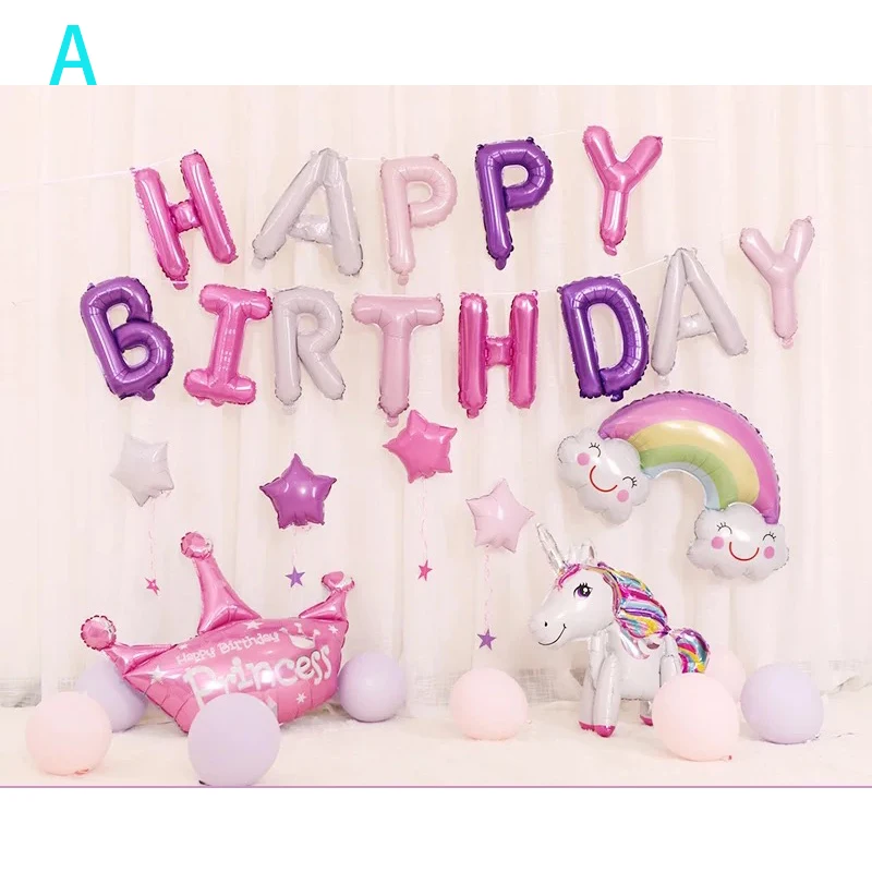 Unicorn Balloon For Children's Birthday Party Decorations | Дом и сад
