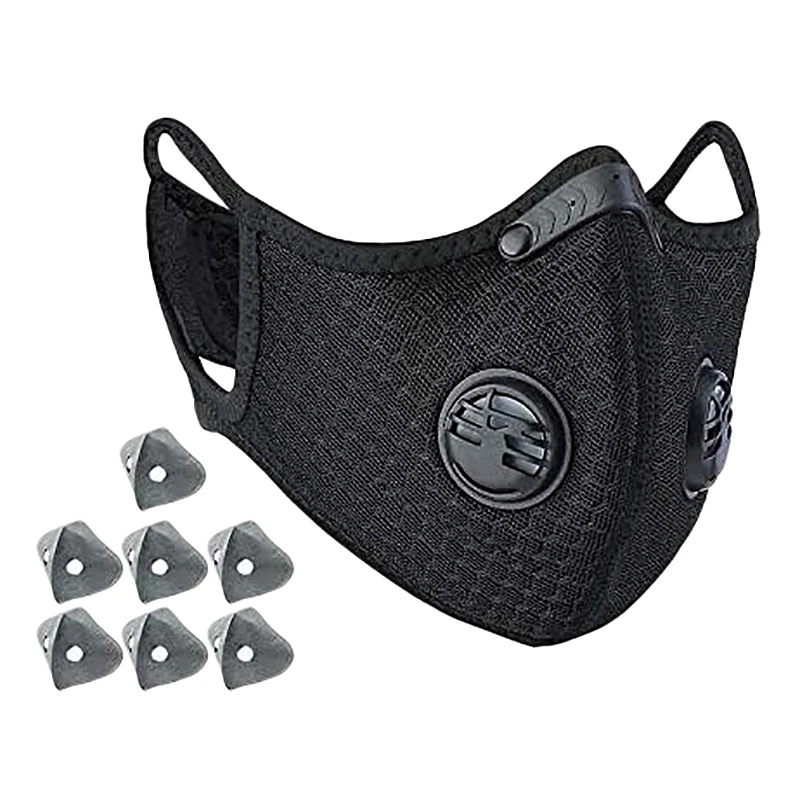 

Reusable Dust Mask Cycling Face Mask with Extra Filter for Protection Running Training Pollen Allergy Woodworking Mowing Outdoor