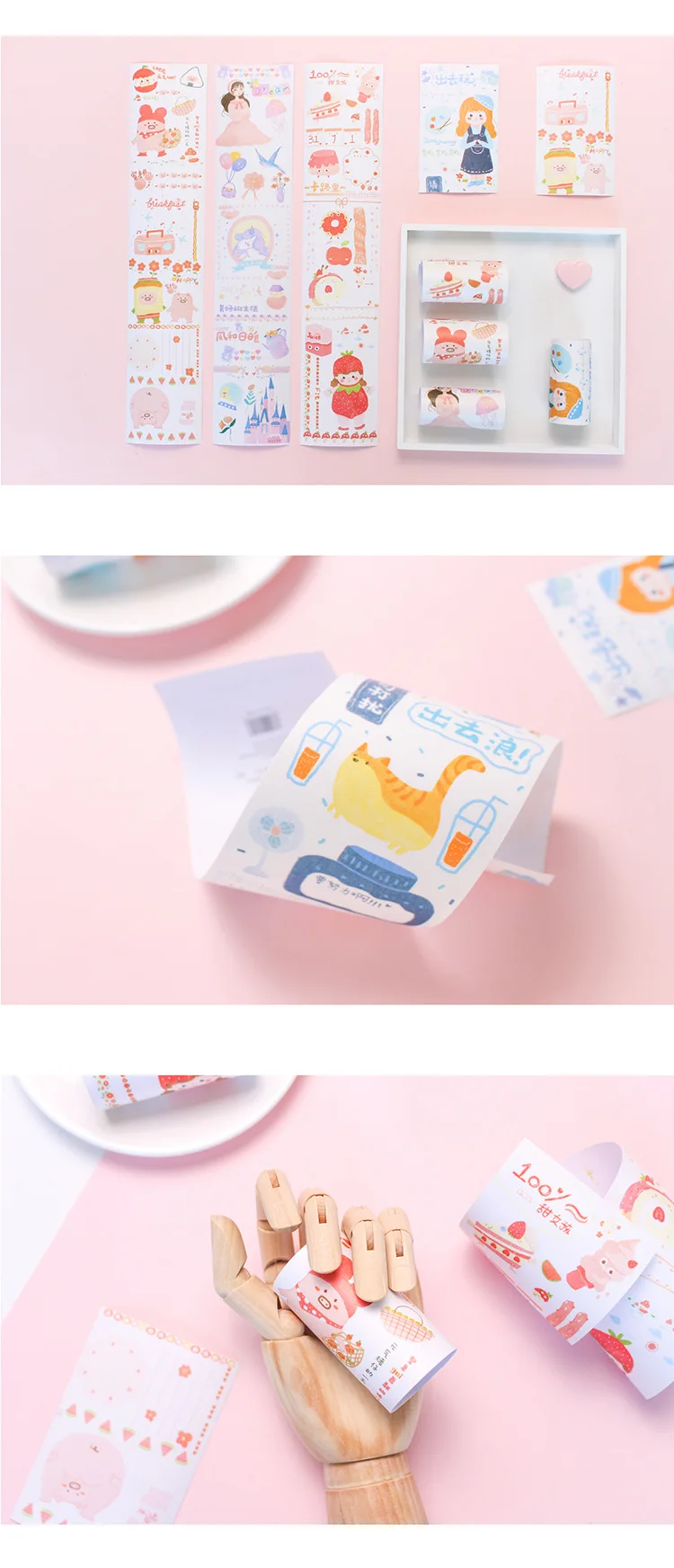 Loveиз 1 шт. Kawaii маскирующая лента Милая васи лента для девочек DIY Скрапбукинг для планировщика книга канцелярские принадлежности Школьные принадлежности