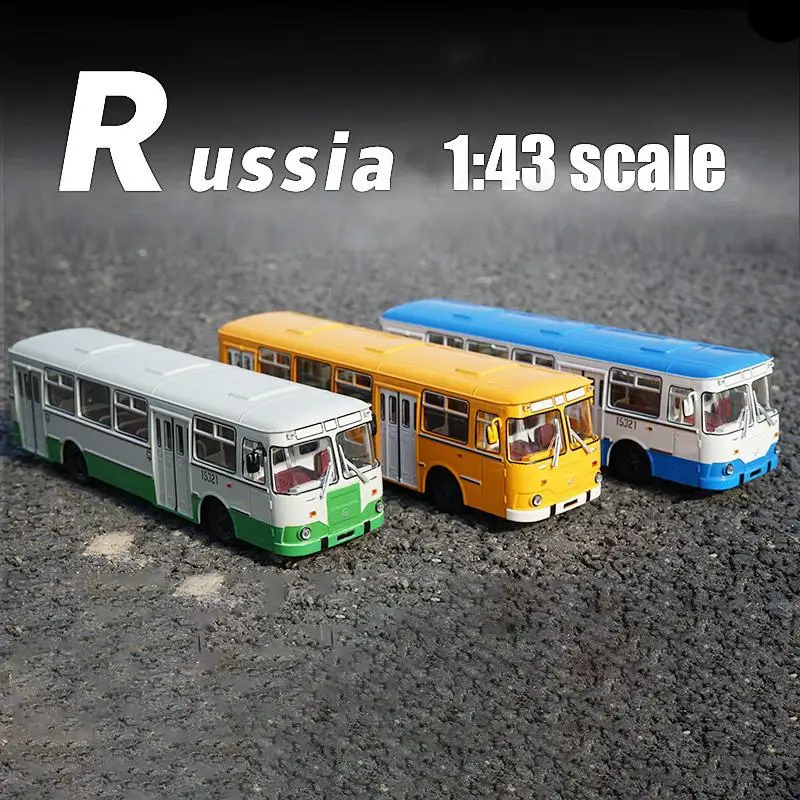 1:43 Scale Alloy Bus SSM LIAZ 677m Simulation Metal Diecasts Toy Vehicles High Quality Car Model Toys for Kids Children Gift | Игрушки и