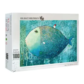 

1000 Pieces Big fish Puzzles Wooden Jigsaw Puzzles Floor Puzzle 094F