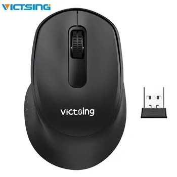 

VictSing 2.4G Mini Ergonomic Wireless Mouse Student Office Silence Mice with USB Receiver For PC/Tablet/Laptop
