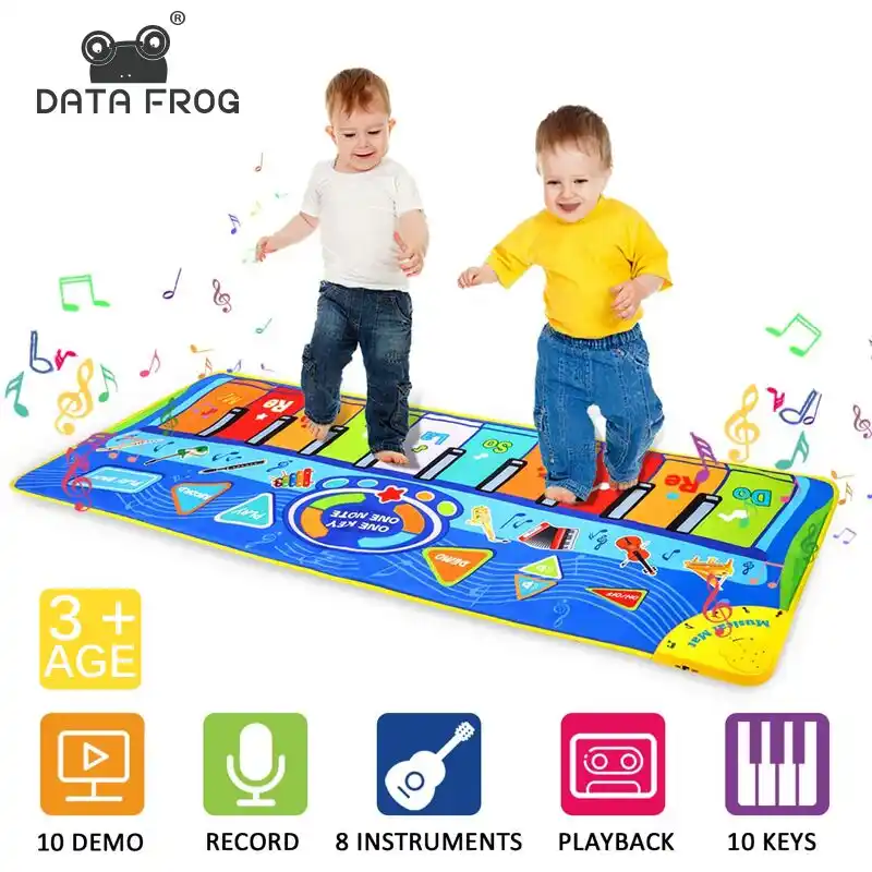 Data Frog Tapis De Danse Musical Grande Taille Couverture De Danse Pour Bebe Multifonction Clavier De Piano Jouets Educatifs Cadeaux Pour Enfants Aliexpress