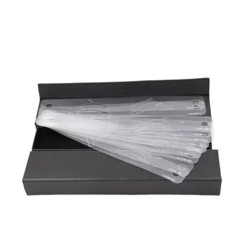 

12 Styles Women Makeup Tool Eyebrow Shaping Stencil Set Grooming Shaper Card Kit Template Tools