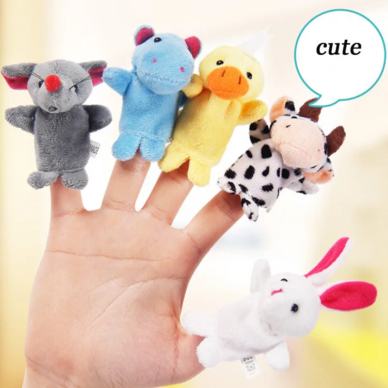 Finger Puppets Cloth Doll Baby Educational Hand Soft Toy Learn Story Kid Gift 