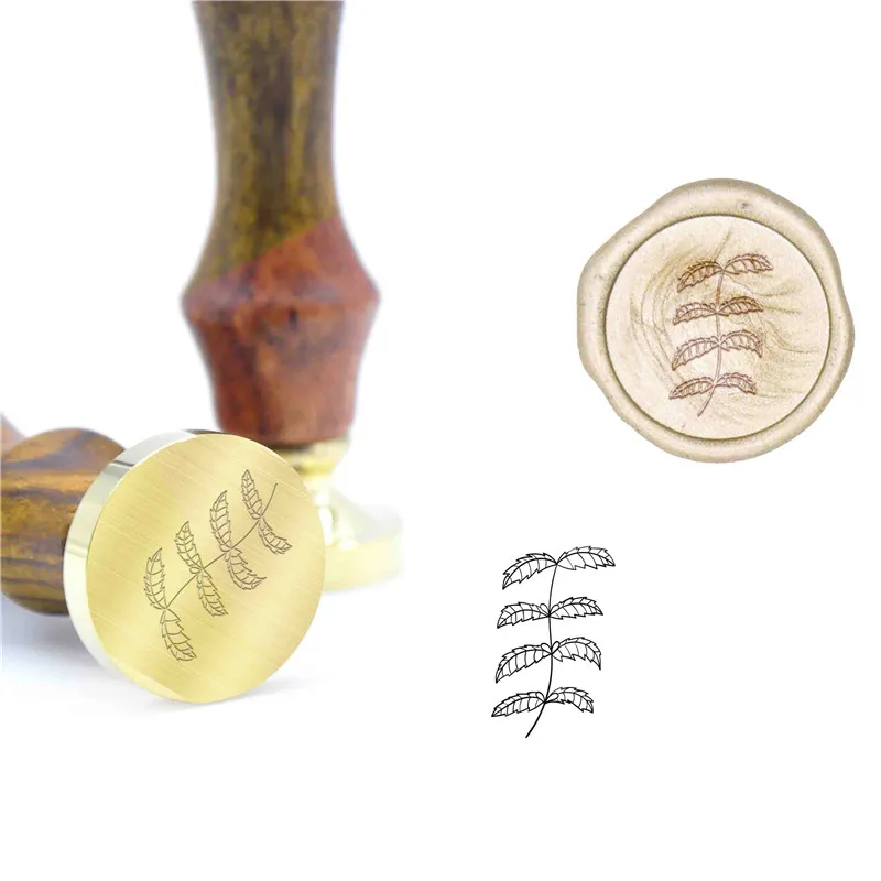 Wax seal 07 Лев животный узор воск печать подарок печать B14 пользовательский воск штамп начальный штамп деревянная ручка DIY старинная печать в стиле ретро - Цвет: Wax seal 07