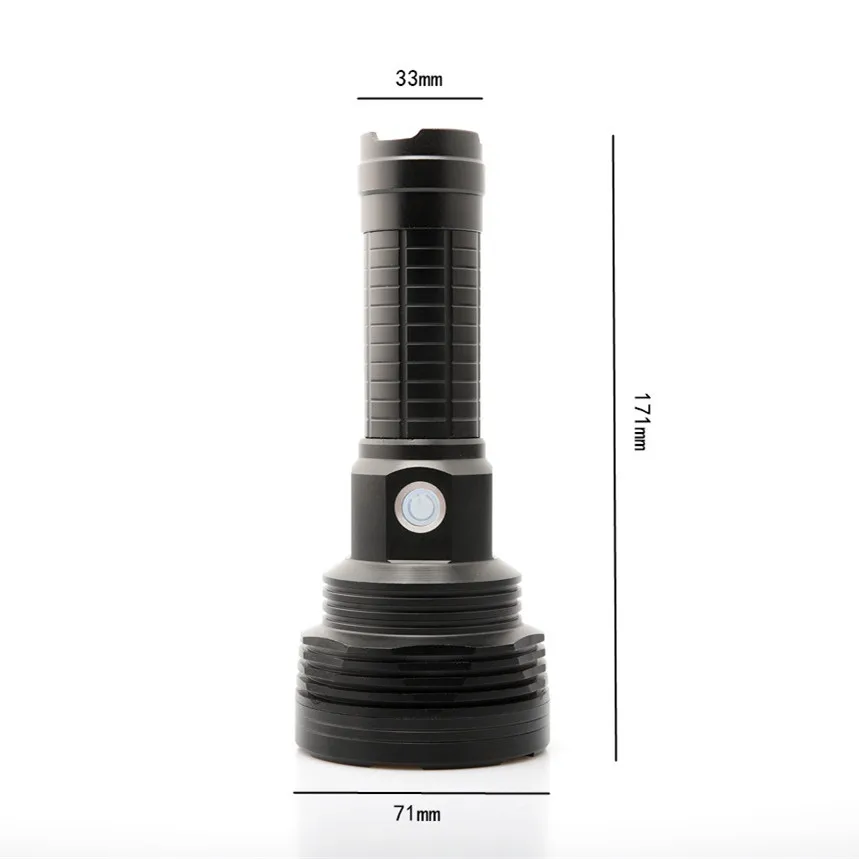 XHP 50 LEDHighlight powerfull фонарик тактический фонарь USB аккумуляторная лампа портативный фонарь для охоты кемпинга